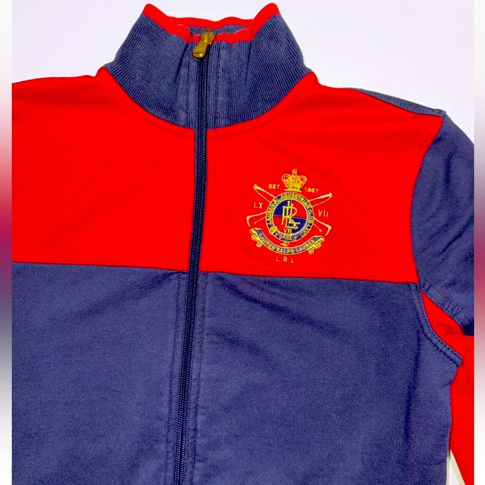 SOLD!    Lauren Ralph Lauren L-RL Active SP Equestrian Club Crest Jacket - Picture 2 of 16